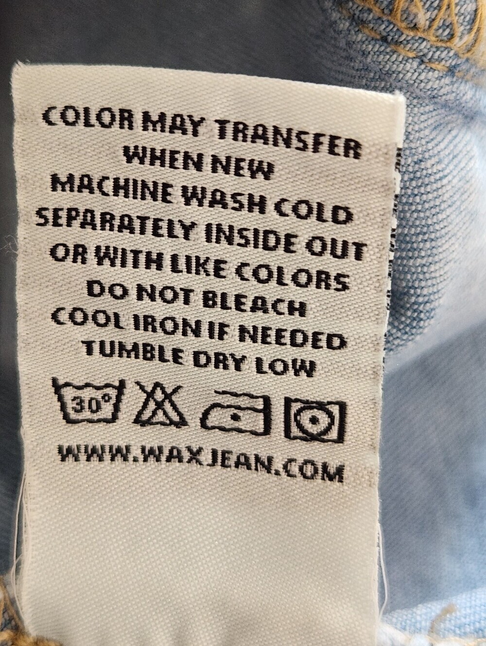 Wax Jean Light Blue Denim Vest Size Medium - Picture 7 of 7